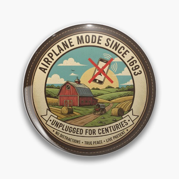 Item preview, Airplane Mode Since 1693 - Unplugged for Centuries - Funny Amish Digital Detox designed and sold by RedDelaney.