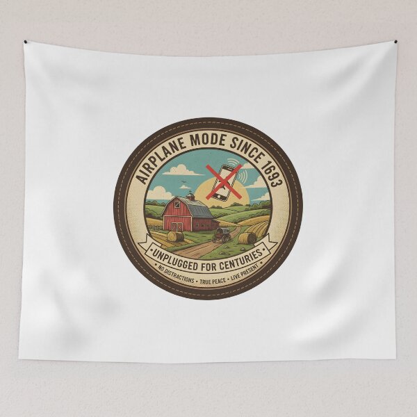 Item preview, Airplane Mode Since 1693 - Unplugged for Centuries - Funny Amish Digital Detox designed and sold by RedDelaney.