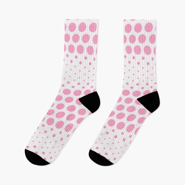 Item preview, Girly Dotwave Pink Polka Dots on White designed and sold by POLKAIWERX.