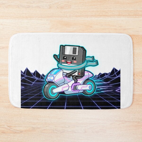 Item preview, Retro Floppy Disk Riding a Tron Bike designed and sold by ericvonberner.