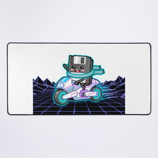 Item preview, Retro Floppy Disk Riding a Tron Bike designed and sold by ericvonberner.