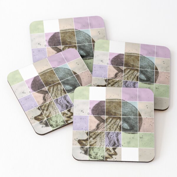 Item preview, Jellyfish Colour Grid Art. designed and sold by Art-by-Nade.