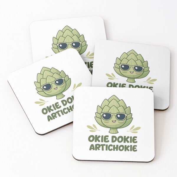 Item preview, Okie Dokie Artichokie Funny Pun | Cute Smiling Artichoke designed and sold by VividOrganica.