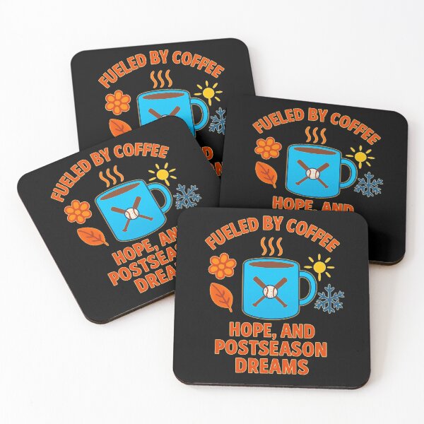 Item preview, Fueled by Coffee, Hope, and Postseason Dreams designed and sold by Blaze & Trail Creative.