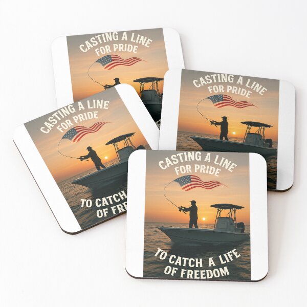 Item preview, Casting for Freedom | Patriotic Fishing T-Shirt by Line & Legacy designed and sold by lineandlegacy.