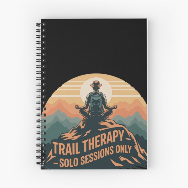 Item preview, Trail Therapy Solo Sessions Only Funny Hiking T-Shirt designed and sold by CrunchyGoats.