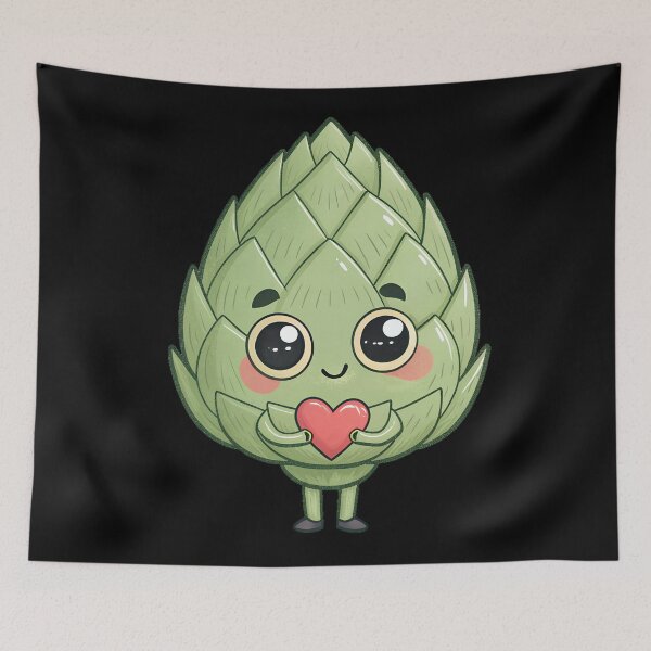 Item preview, Cute Kawaii Artichoke | Adorable Vegetable Character Design designed and sold by VividOrganica.