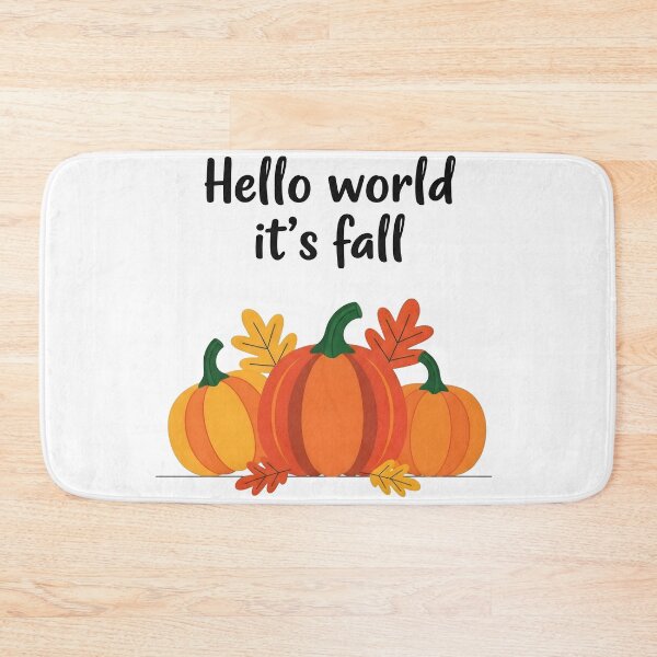 Item preview, Hello World It’s Fall | Cozy Autumn Quote | Cute Fall Aesthetic Design designed and sold by LOFTS Store .