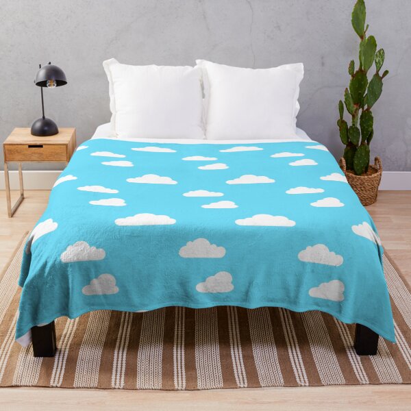 Item preview, Toy Story Clouds | Blue Sky Cloud Pattern – Playful Cartoon Wallpaper Inspired Design designed and sold by mamawitz.