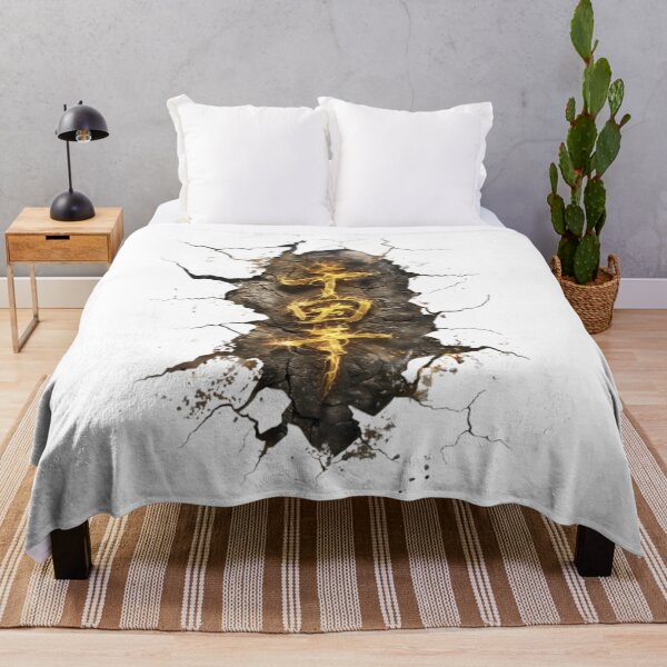Item preview, Ancient Lightning Rune – Glowing Cracked Stone Symbol designed and sold by AlexLineArt.