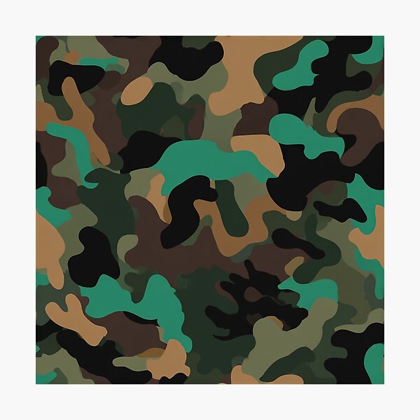 Item preview, Unique Wild Camouflage Texture For Survivalist Fan designed and sold by RoyalStarsPatts.