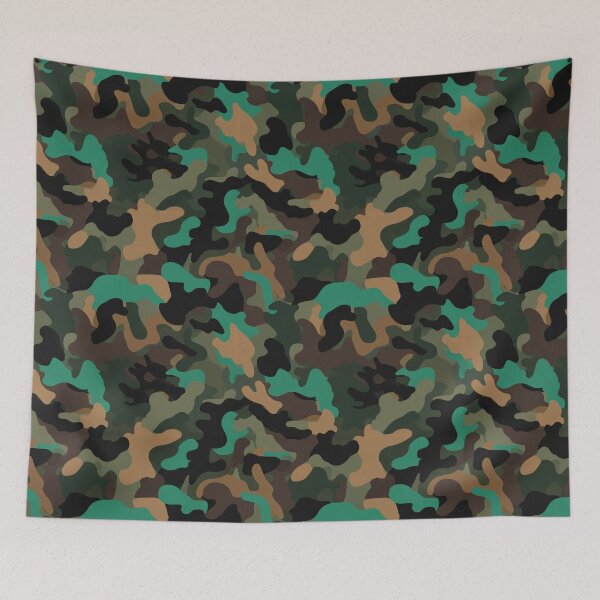 Item preview, Unique Wild Camouflage Texture For Survivalist Fan designed and sold by RoyalStarsPatts.