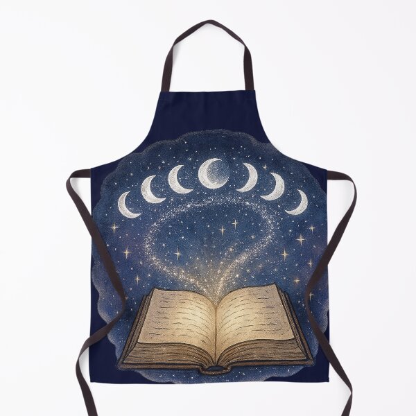 Item preview, Moon Ritual Spell Book | Witchy Lunar Phases Magical Sticker & Wall Art designed and sold by HerDreamCodes.