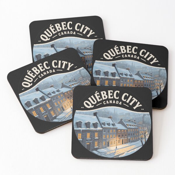 Item preview, Vintage Québec City Winter Travel Badge – Retro Canada Souvenir  designed and sold by VividOrganica.
