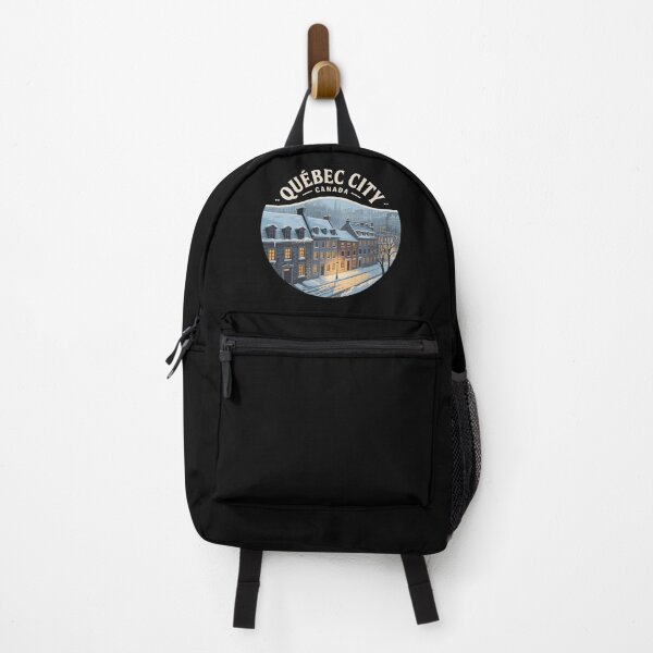 Item preview, Vintage Québec City Winter Travel Badge – Retro Canada Souvenir  designed and sold by VividOrganica.