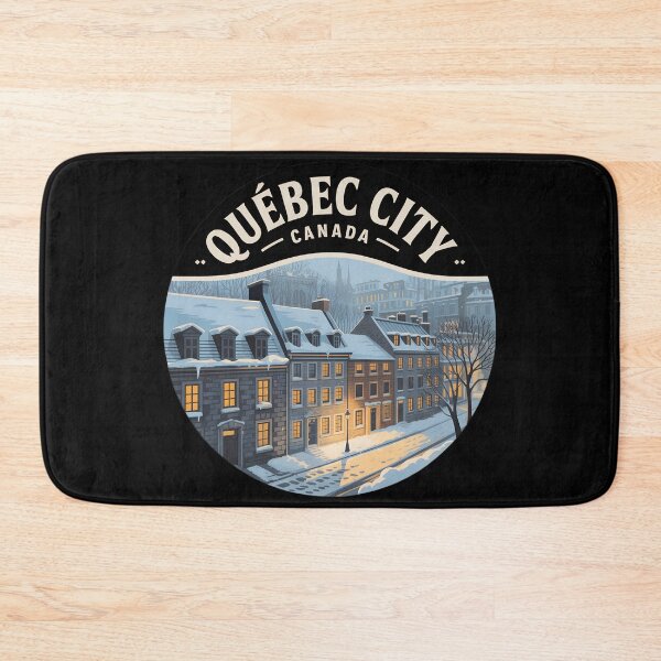 Item preview, Vintage Québec City Winter Travel Badge – Retro Canada Souvenir  designed and sold by VividOrganica.