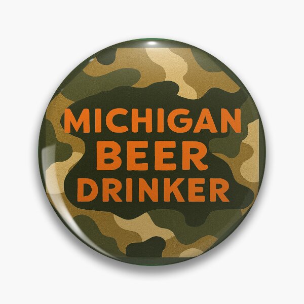 Item preview, Michigan beer drinker  designed and sold by Broken Antler Designs .