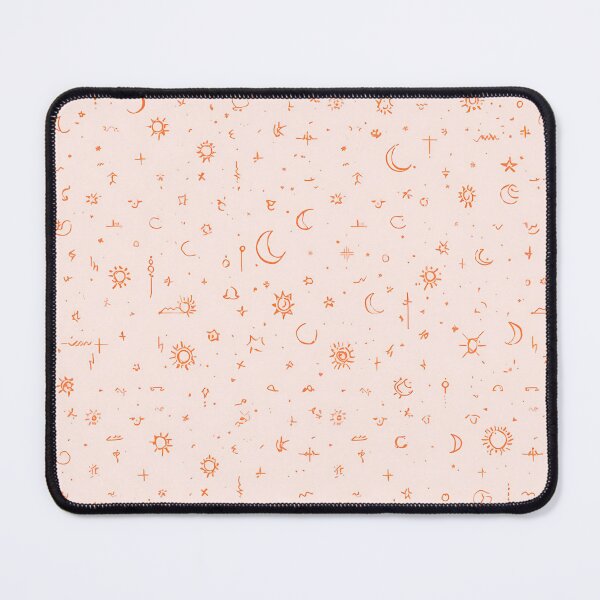 Item preview, Minimal Celestial Pattern — Aesthetic Suns, Moons & Stars in Soft Peach and Orange designed and sold by NovaRune.