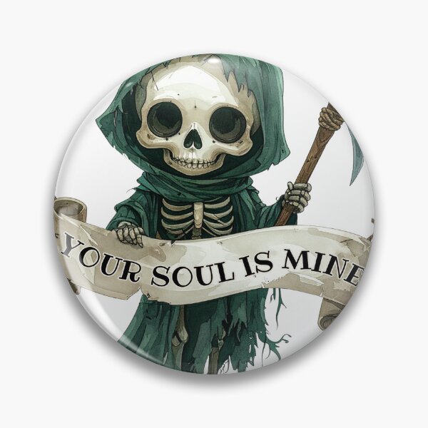 Item preview, Skeleton your soul is mine, green cape, Grim Reaper designed and sold by LiskoDesign.
