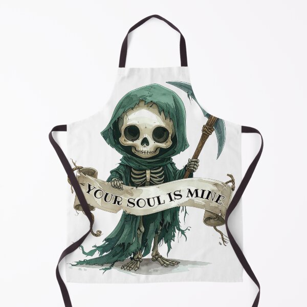 Item preview, Skeleton your soul is mine, green cape, Grim Reaper designed and sold by LiskoDesign.