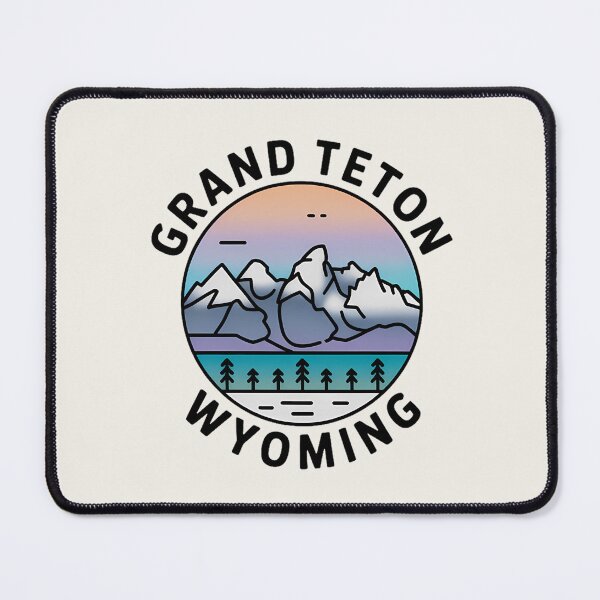 Item preview, Grand Teton Mountain Wyoming Minimalist Pastel Artline Sticker designed and sold by Horizon Tales.