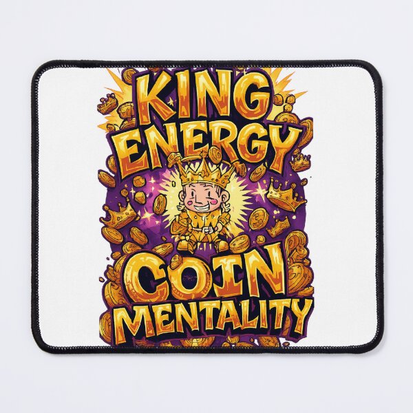 Item preview, King Energy, Coin Mentality – Royal Gold Graffiti designed and sold by Design Orbit.