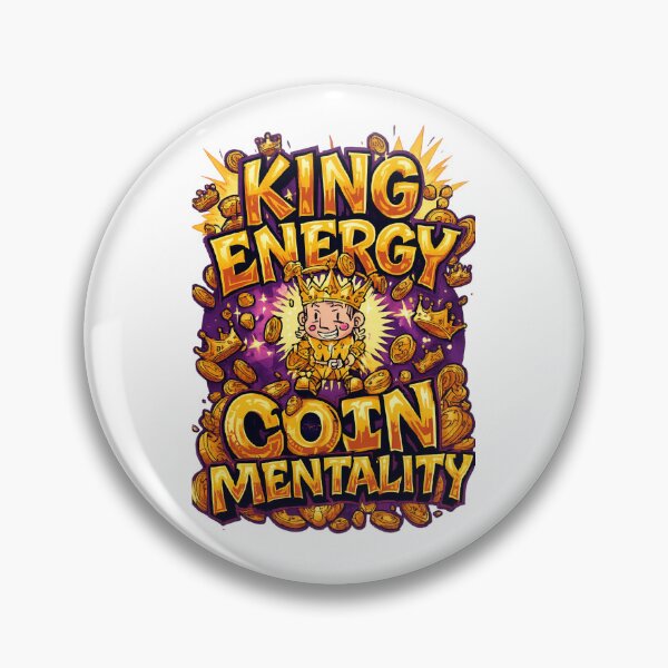Item preview, King Energy, Coin Mentality – Royal Gold Graffiti designed and sold by Design Orbit.