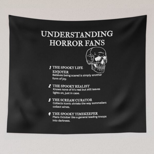 Item preview, Understanding Horror Fans – Classic Monsters Edition Black designed and sold by PsyFlow35.