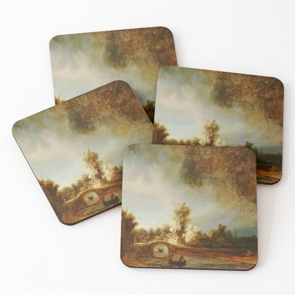 Item preview, Landscape with a Stone Bridge (Rembrandt, c.1638) designed and sold by UBU-space.
