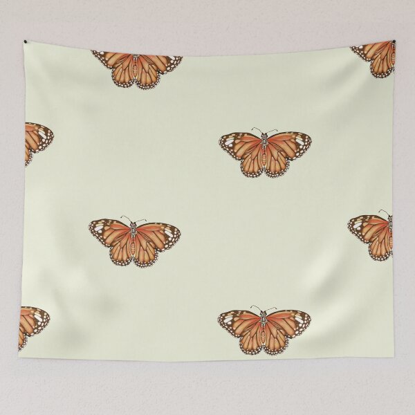 Item preview, Monarch Butterfly Art Print - Orange Butterfly Botanical designed and sold by Fiurdelin.