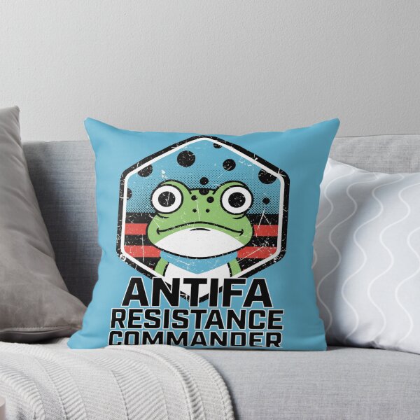 Item preview, Antifa Resistance Commander Frog Emblem - Portland Protest Icon designed and sold by 3MillsDesign.