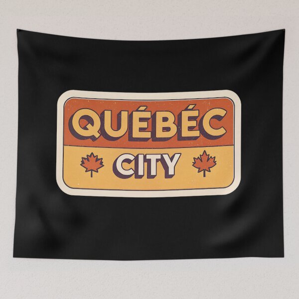 Item preview, Vintage Québec City – Retro Canada Souvenir Design for Travelers designed and sold by VividOrganica.