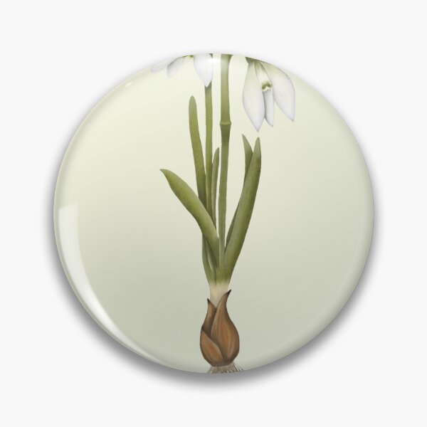 Item preview, Snowdrop Flower Botanical Art - Winter Bloom Print designed and sold by Fiurdelin.