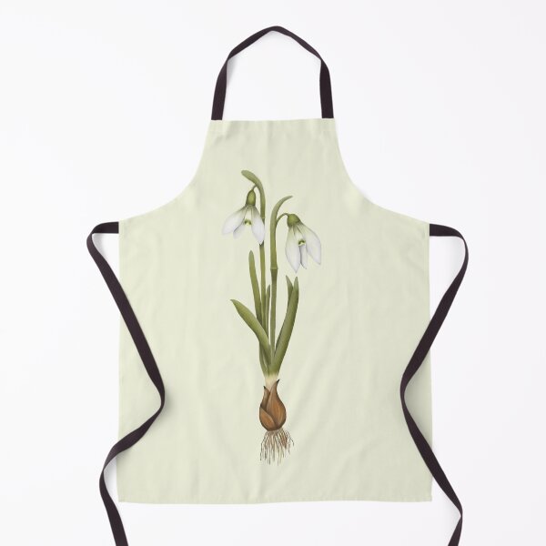 Item preview, Snowdrop Flower Botanical Art - Winter Bloom Print designed and sold by Fiurdelin.