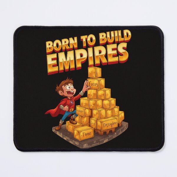 Item preview, Born To Build Empires – Focus•Discipline•Time Money Castle designed and sold by Design Orbit.