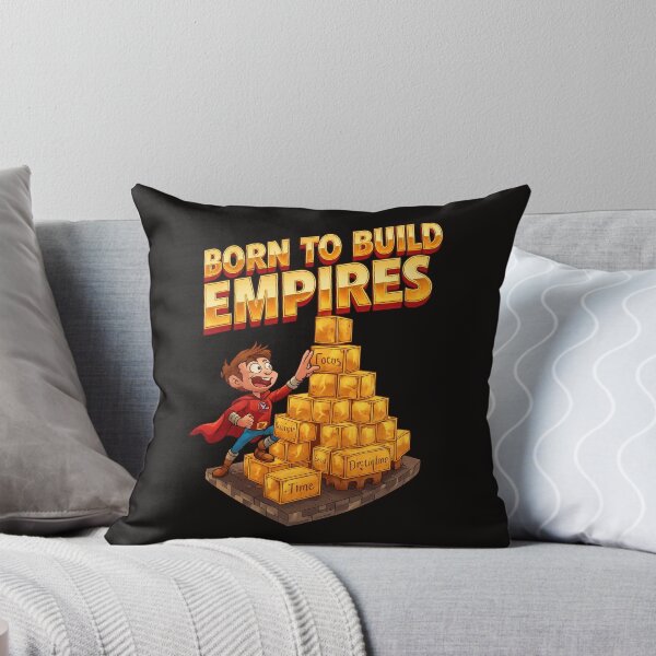 Item preview, Born To Build Empires – Focus•Discipline•Time Money Castle designed and sold by Design Orbit.