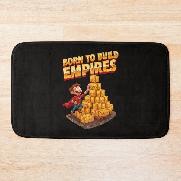 Item preview, Born To Build Empires – Focus•Discipline•Time Money Castle designed and sold by Design Orbit.