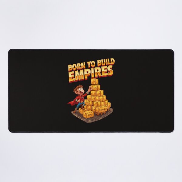 Item preview, Born To Build Empires – Focus•Discipline•Time Money Castle designed and sold by Design Orbit.