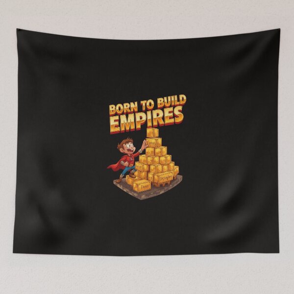 Item preview, Born To Build Empires – Focus•Discipline•Time Money Castle designed and sold by Design Orbit.