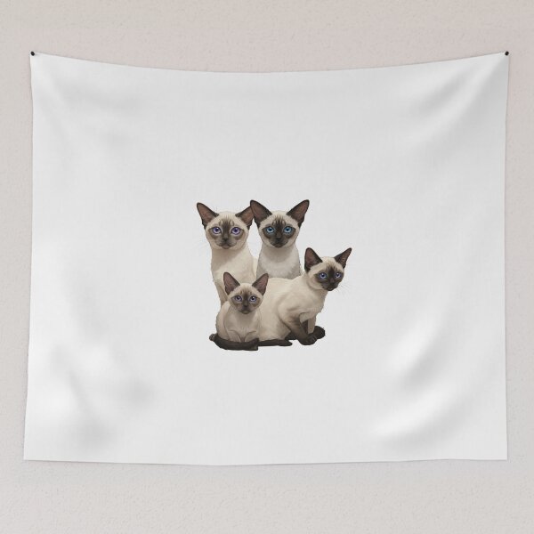 Item preview, My Dear Friends, Merry Christmas,Siamese, Burmese, Japanese Bobtail Cat designed and sold by chipmuckdesignn.