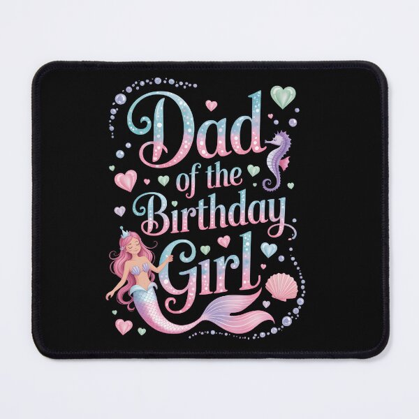 Item preview, Dad of the mermaid Birthday Girl designed and sold by BuxomBabe21.