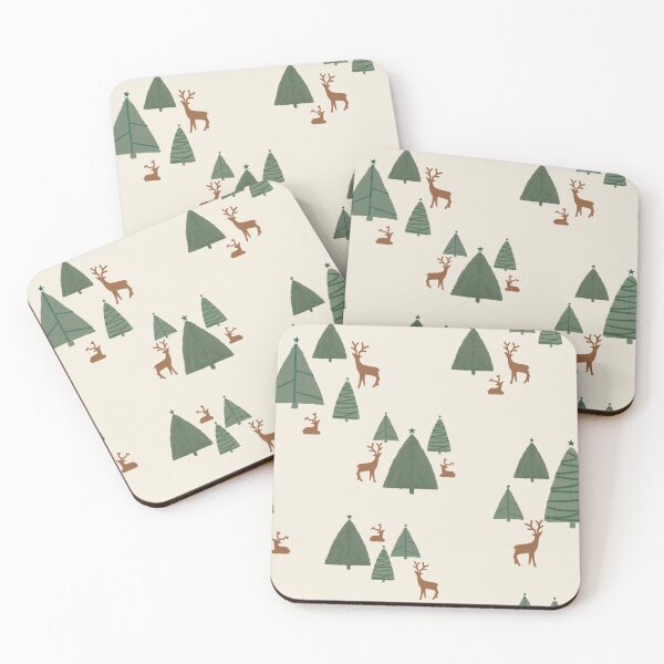 Item preview, Simple Nordic Christmas Trees & Reindeer | Pattern designed and sold by Menega  Sabidussi.