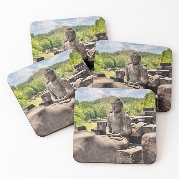 Item preview, Silent meditation facing the horizon of Borobudur designed and sold by franck380.