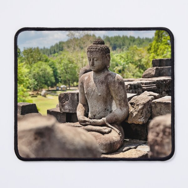 Item preview, Silent meditation facing the horizon of Borobudur designed and sold by franck380.