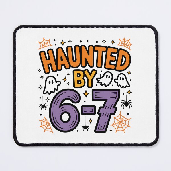 Item preview, Haunted By 6-7 | Spooky Birthday Halloween Design for 6th and 7th Birthdays designed and sold by CarolineCanessa.