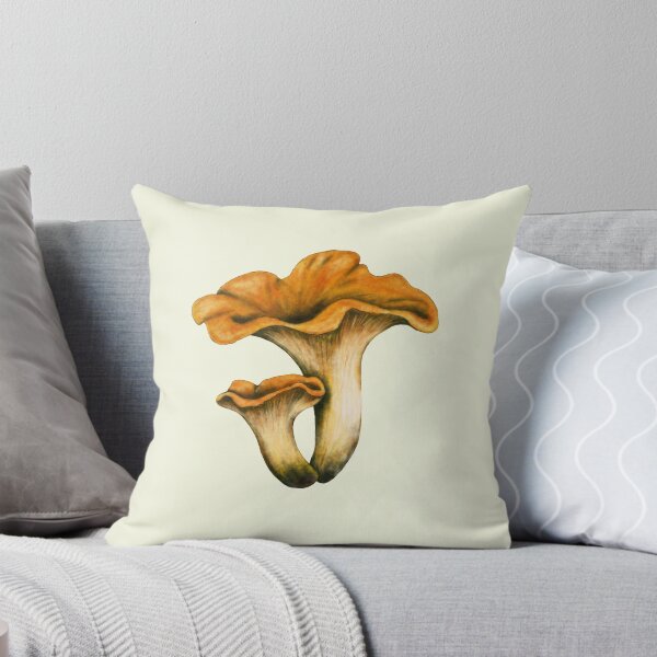 Item preview, Chanterelle Mushroom Botanical Art - Golden Fungi Print designed and sold by Fiurdelin.
