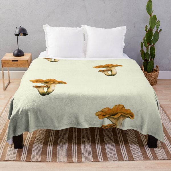 Item preview, Chanterelle Mushroom Botanical Art - Golden Fungi Print designed and sold by Fiurdelin.