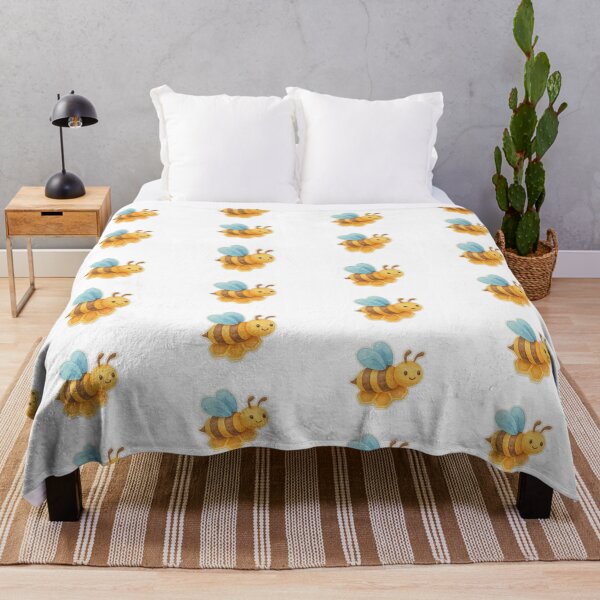 Item preview, Bee with blue wings and honeycomb pattern isolated on transparent background, AI generated designed and sold by dvoevnore.