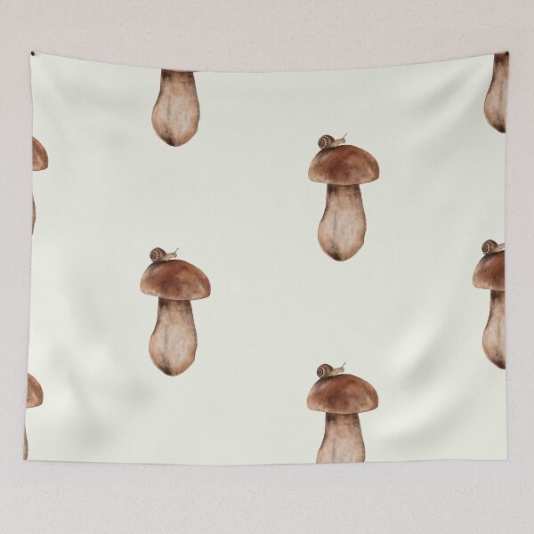 Item preview, Porcini Mushroom Botanical Print - Fungi Illustration designed and sold by Fiurdelin.
