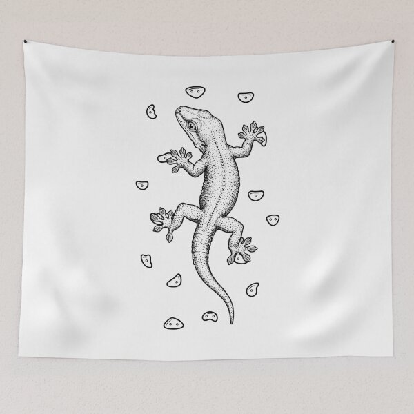 Item preview, Rock Climber Indoor Wall Climbing Gekko Gecko Funny Climbers designed and sold by GrandeDuc.